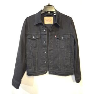 Levis Men's Trucker Jacket Denim Cotton Button Front Denim Trucker Jacket size S